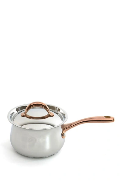 Berghoff Ouro Gold 6.25" Sauce Pan With Lid In Silver