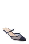 Journee Collection Allana Pointed Toe Pump In Blue