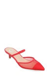 Journee Collection Allana Pointed Toe Pump In Red
