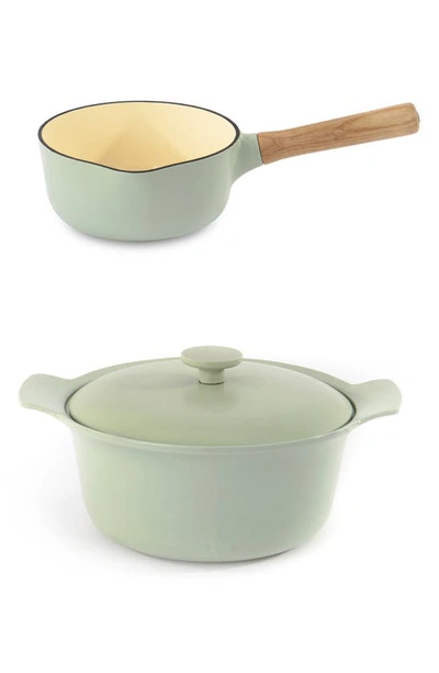 Berghoff Ron Enameled Cast Iron 3-piece Set In Green