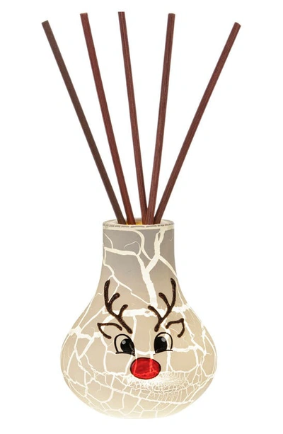 Home Essentials And Beyond Prancer 4.75" Jumbo Led Reed Diffuser In White