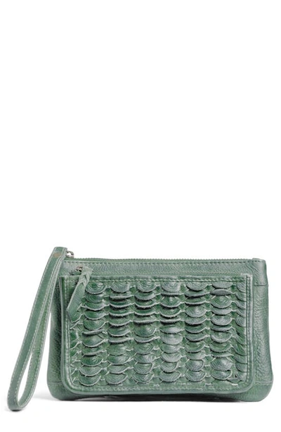 Day & Mood Hadia Leather Clutch In Green