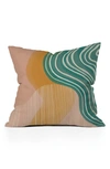Deny Designs Rachel Szo Morning Swim Outdoor Throw Pillow In Green