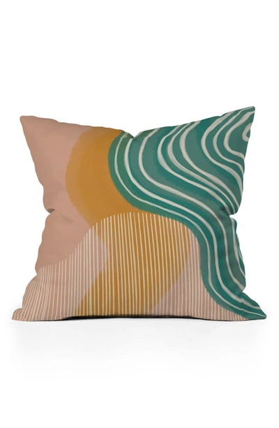 Deny Designs Rachel Szo Morning Swim Outdoor Throw Pillow In Green