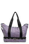 Lesportsac Dakota Medium Deluxe Overnight Bag In Denim Dot