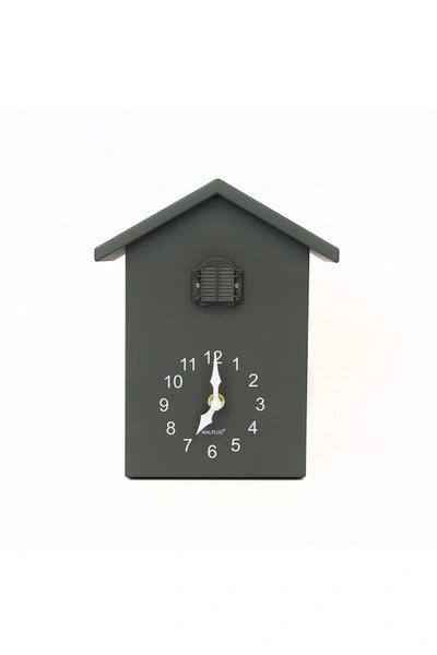 Walplus Minimalist Cuckoo Table Clock In Grey