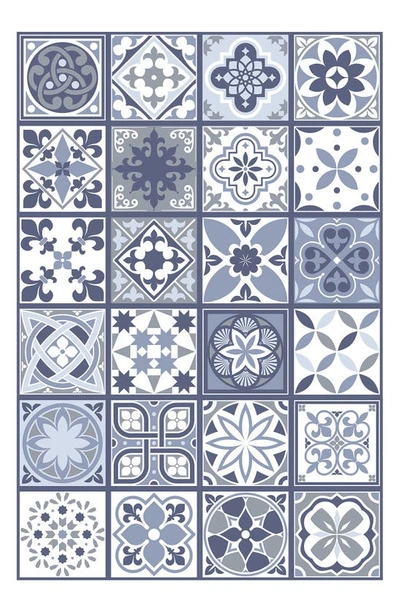 Walplus Lisbon Blue Tile Sticker Decal