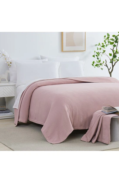 Southshore Fine Linens Milton Cotton Luxury Blanket In Pink