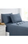 Southshore Fine Linens Premium Luxury Viscose From Bamboo Sheet Set In Steel Blue