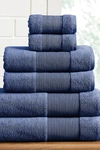 Modern Threads Air Cloud 6-piece Towel Set In Navy