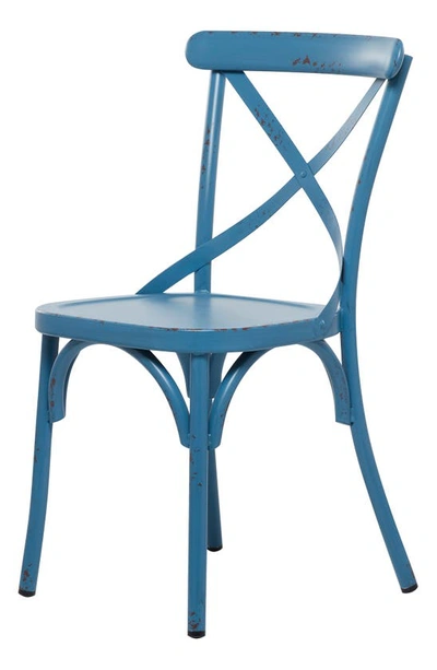 Sonoma Sage Home Blue Metal Chair