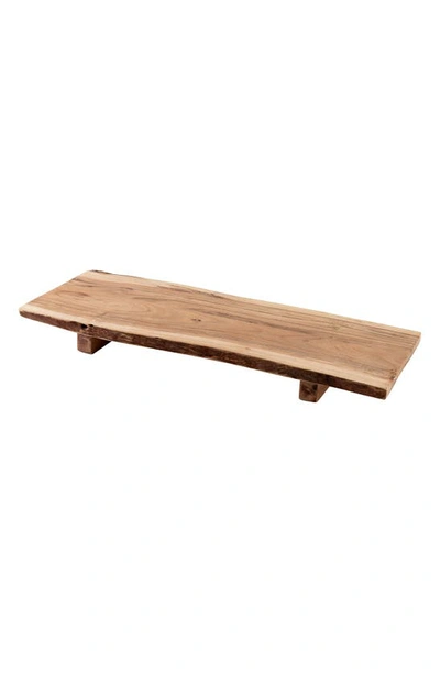 Karma Gifts Sierra Footed Serve Board In Brown