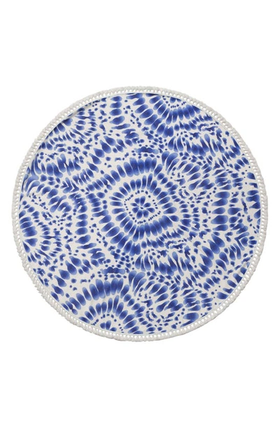 Enchante Home Indigo Round Beach Towel In Blue