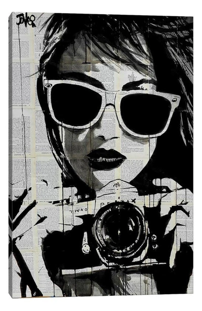 Icanvas Shoot Canvas Art By Loui Jover, 26"x18" In Black