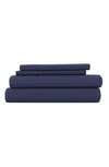 Homespun Premium Ultra Soft My Heart Pattern 4-piece Bed Sheet Set In Gray