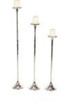Uma Silver Processional Candleholder 3-piece Set