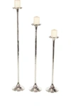 Uma Silver Processional Candleholder 3-piece Set In Silver