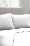 Linum Home Textiles 400 Tc 100% Cotton 4-piece Queen Sheet Set In Snow