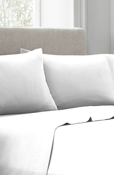 Linum Home Textiles 400 Tc 100% Cotton 4-piece Queen Sheet Set In Snow