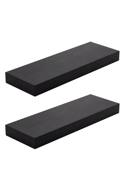 Sorbus Floating Shelves In Black