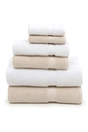 Linum Home Textiles Sinemis Terry 6-piece Towel Set In Beige/white