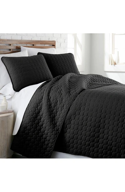 Southshore Fine Linens Ultra-soft Oversized Quilt Set In Black