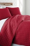 Southshore Fine Linens Ultra-soft Oversized Quilt Set In Chilly Pepper