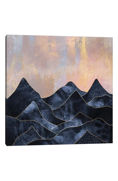 Icanvas Mountainscape By Elisabeth Fredriksson Canvas Wall Art In Blue