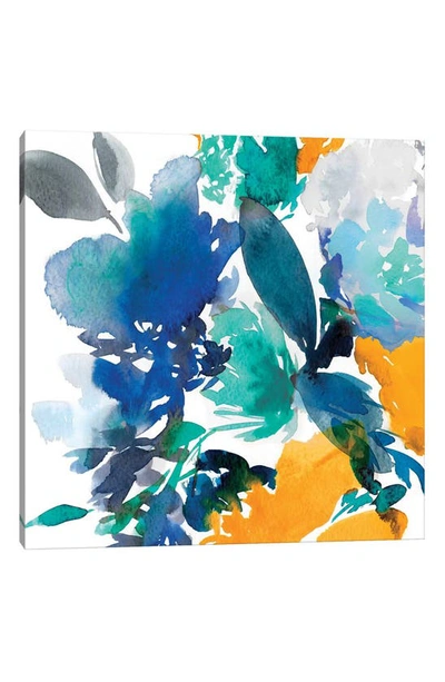 Icanvas Indigo Flower Ii By Isabelle Z Canvas Wall Art In Blue