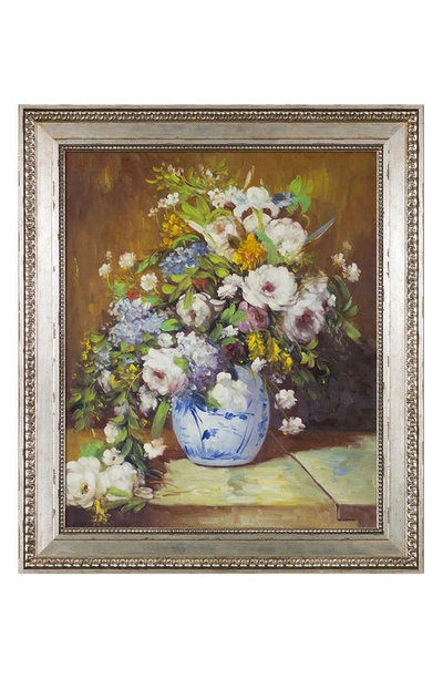 Overstock Art 'grande Vase Di Fiori' By Pierre-auguste Renoir Framed Oil Painting Reproduction In Multi