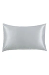 Melange Home 100% Pure Mulberry Silk Pillow Case In Silver