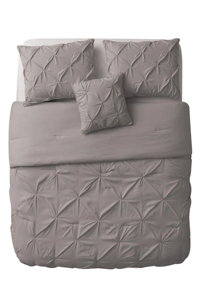 Vcny Home 4-piece Carmen Bedding Set In Grey