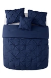 Vcny Home 4-piece Carmen Bedding Set In Navy
