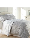 Southshore Fine Linens Winter Brush Reversible Comforter Sets In Steel Grey