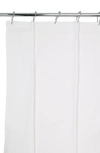 Bcbg Two Tone Honeycomb Shower Curtain In White