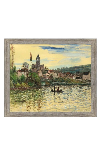 Overstock Art The Seine At Vetheuil By Claude Monet Hand Painted Oil Reproduction In Multi