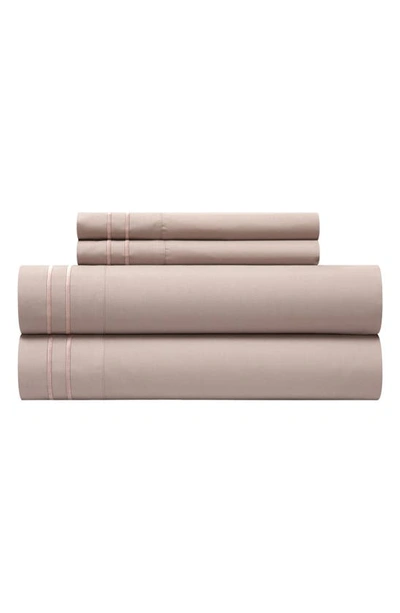 Chic Savana Dual Stripe Sheet Set In Rose