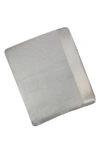 Melange Plaza 100% Silk Blanket, King In Gray