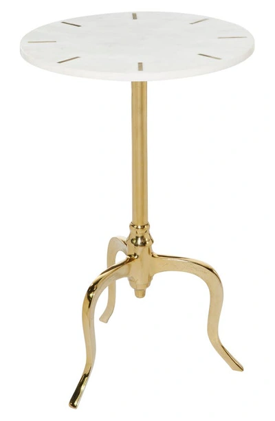 Vivian Lune Home Gold Marble Accent Table