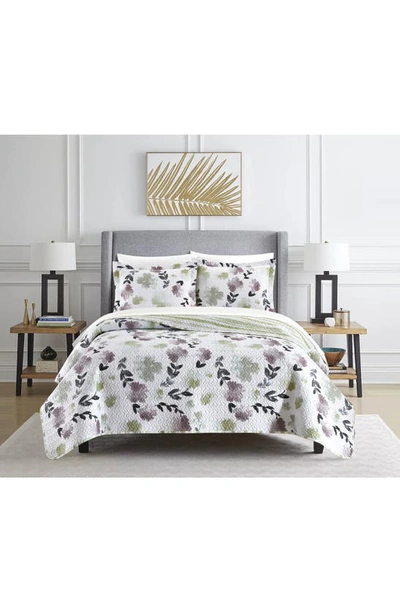 Chic Parson Quilted 2-piece Comforter Set In Green