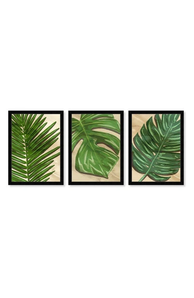 Wynwood Studio Wynwood Neutral Palm Framed Wall Art In Green
