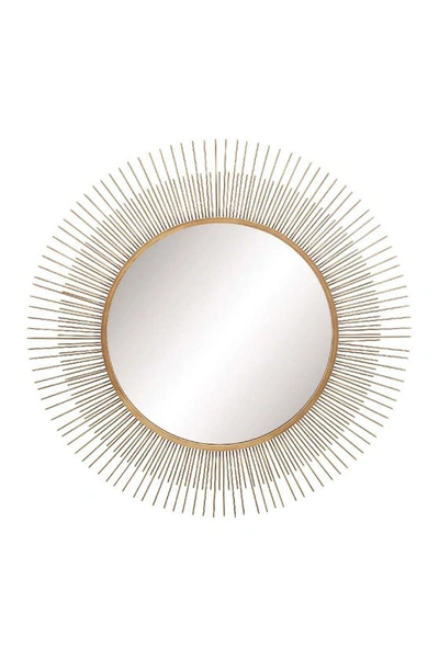Vivian Lune Home Gold Modern Radial Wall Mirror