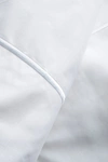 Melange Home Percale Stripe Marrow 2-piece Duvet Set In White/white