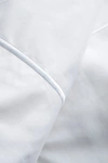 Melange Percale Stripe Marrow 2-piece Duvet Set In White/white