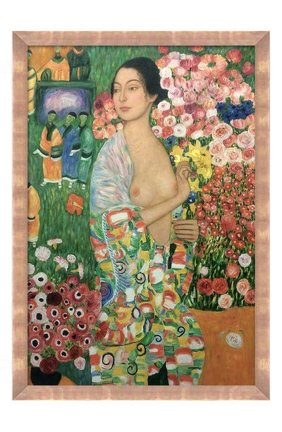 Overstock Art 'die Tanzerin, The Dancer' By Gustav Klimt Framed Oil Painting Reproduction In Multi