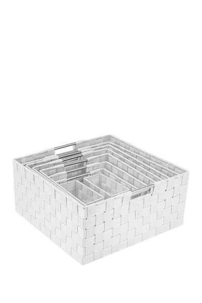 Sorbus White Woven 9-piece Basket Set