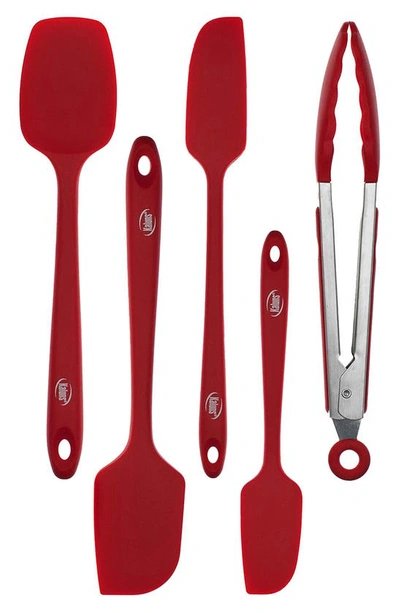 Kaluns 4-piece Spatula Set In Red