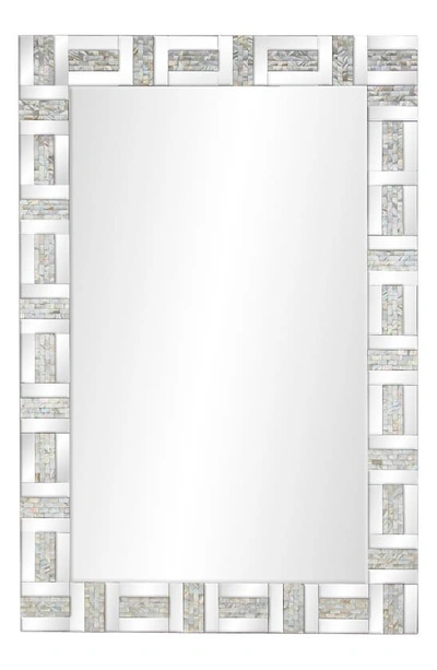 Willow Row Silver Glam Wood Wall Mirror
