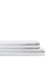 Melange Double Scallop Trim 4-piece Sheet Set In Grey/white