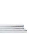 Melange Double Scallop Trim 4-piece Sheet Set In Blue/white